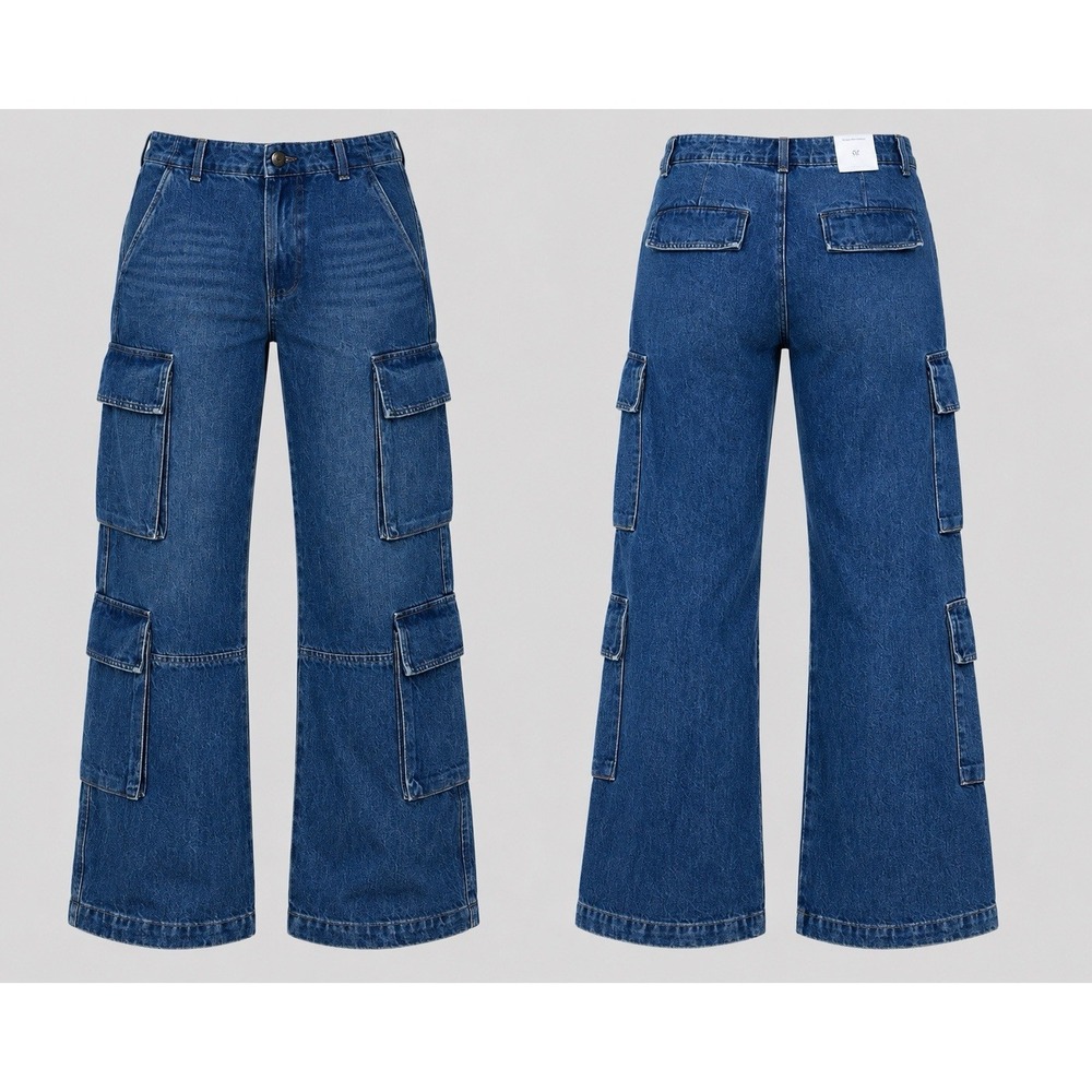 Citizens of Humanity Delena Cargo JEANS WOMEN 27x30 WIDE LEG NWT Pants